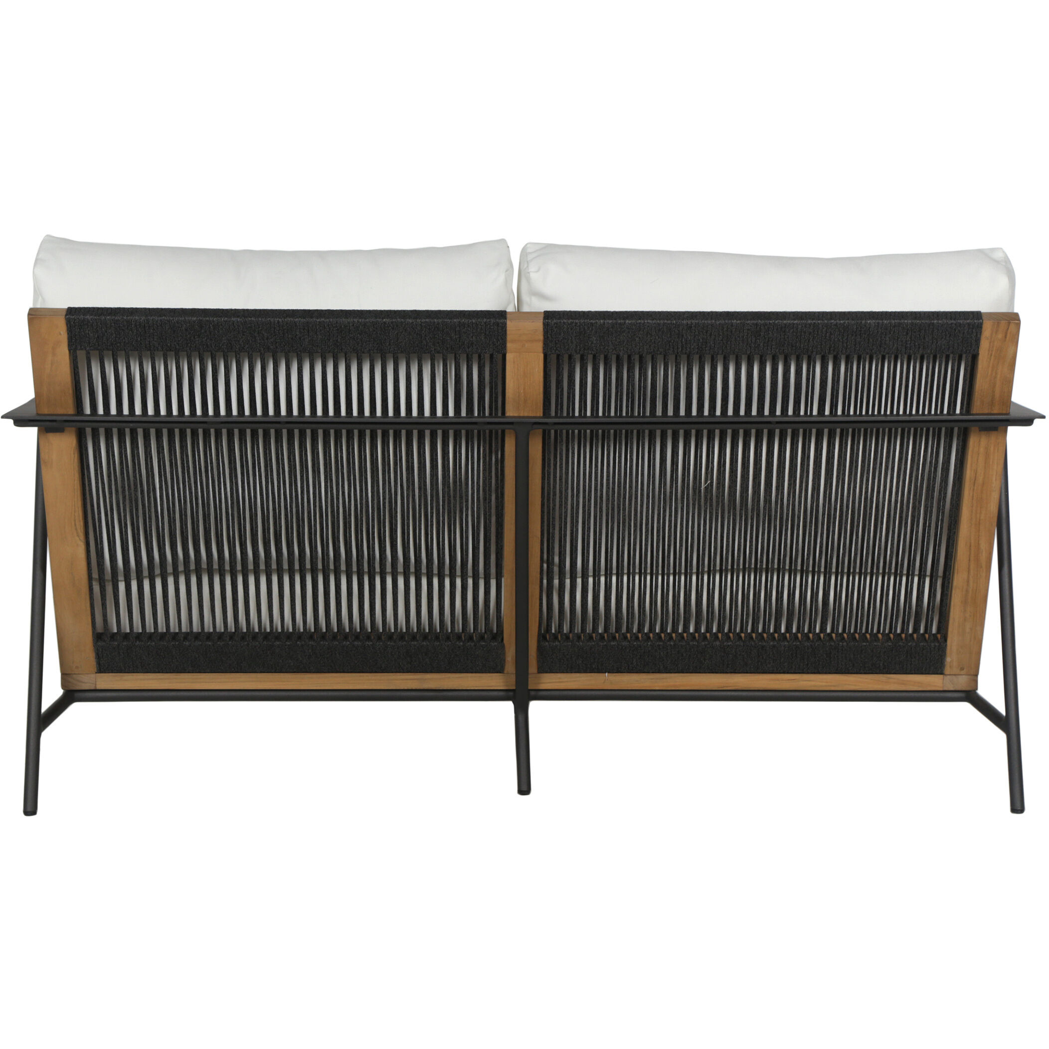 Milan Stinson White Outdoor Sofa, 2 Seater